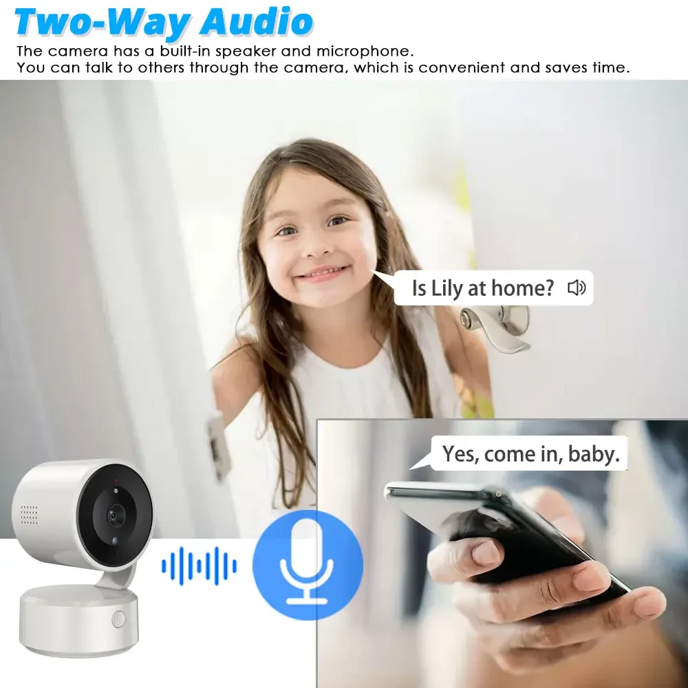 Tuya 5MP Mini PTZ WiFi Camera 2-Way Audio 360° Indoor Wireless Video Security Surveillance CCTV Cameras Smart Home Baby Monitor