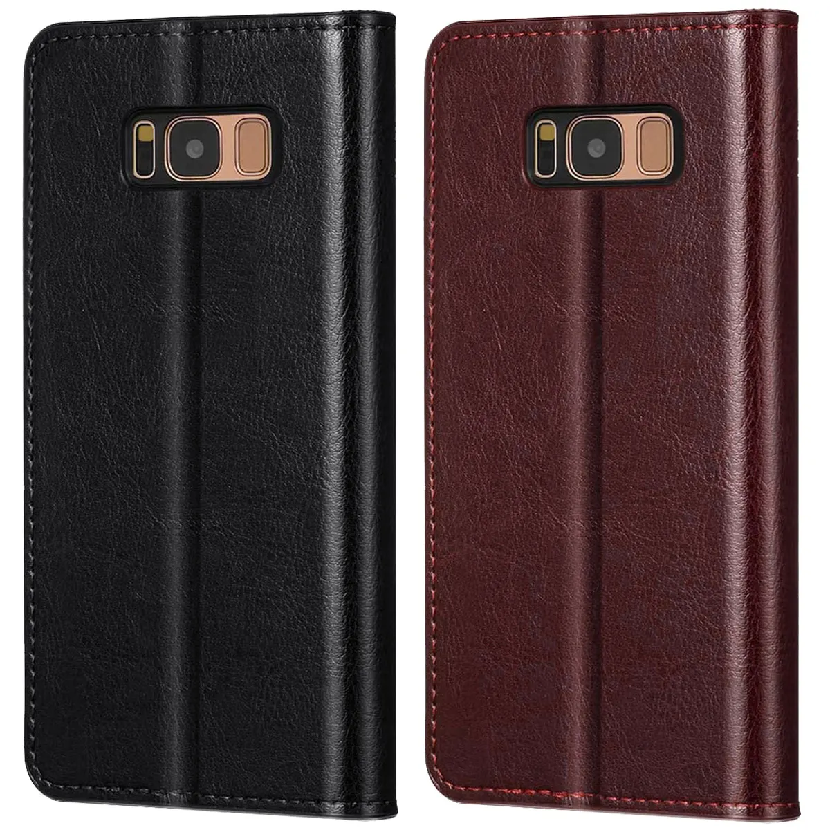 For Samsung Galaxy S8/S8+/S8 Plus Phone Leather Case Shockproof Wallet Card Slot Pouch Holder Kickstand Flip Cover