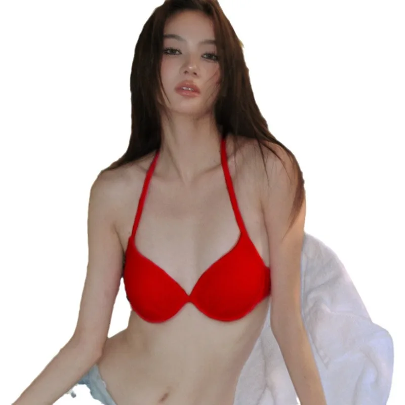 بيكيني نسائي جديد مكون من قطعتين لعام 2025 - ملابس سباحة عصرية مثيرة بقصة ضيقة للتحكم في البطن للفتيات الساخنة للشاطئ وحمام السباحة #4