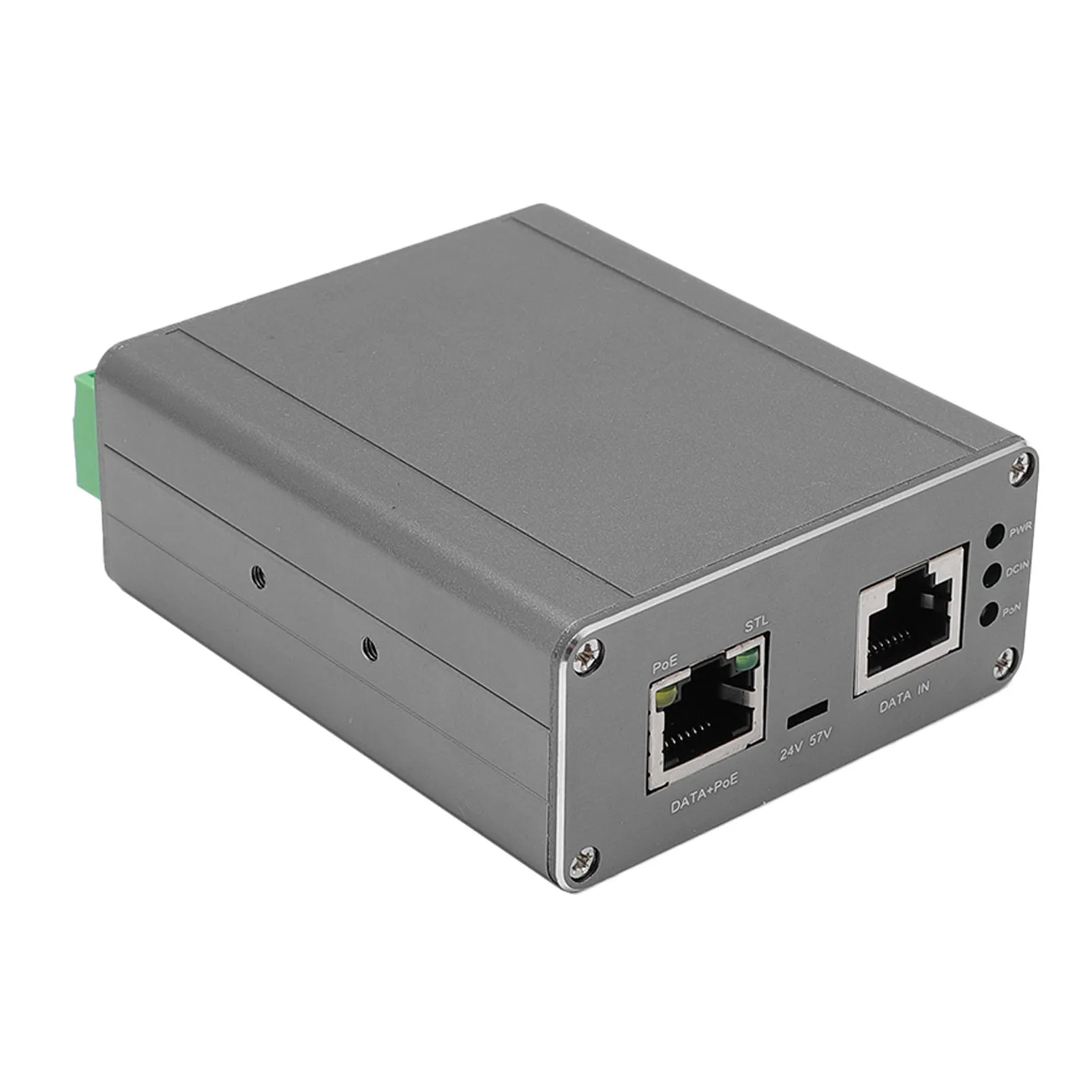 Injektor PoE Gigabit 150W DC12V-51V wejście, DC57V wyjście, adapter Ethernet PoE dla standardu Gen 3, podwójne wejście PoE.