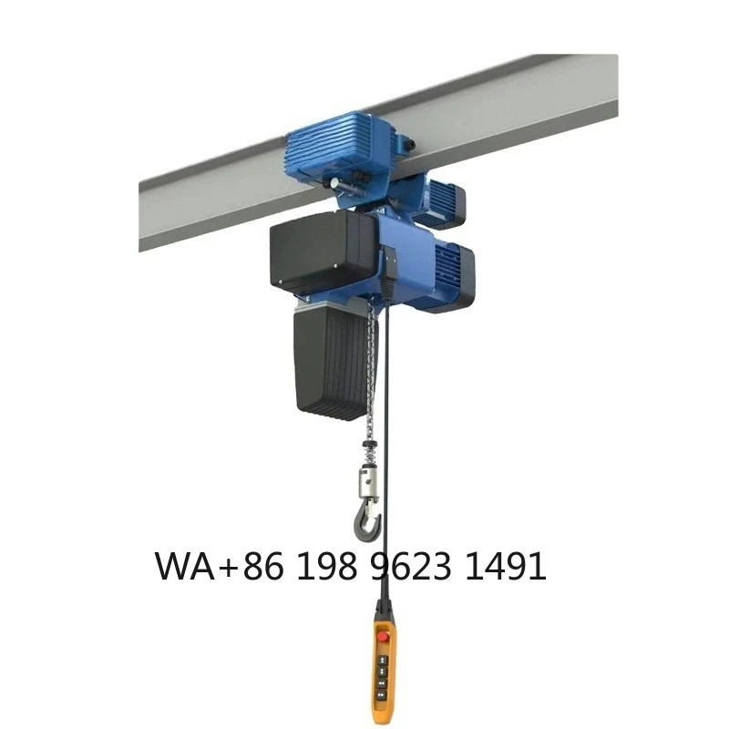 

M5 European Electric Chain Hoist Single Double Speed with Trolley Industrial Lifting Warehouse Workshop Construction Hoist