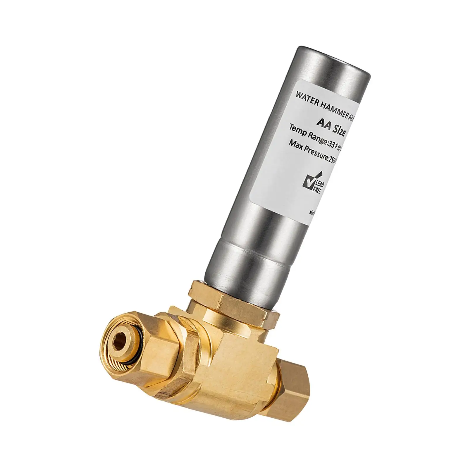 Compact Water Hammer Arrestor For Toilet Supply Valves And Laundry Machines Ensuring Reliable Performance