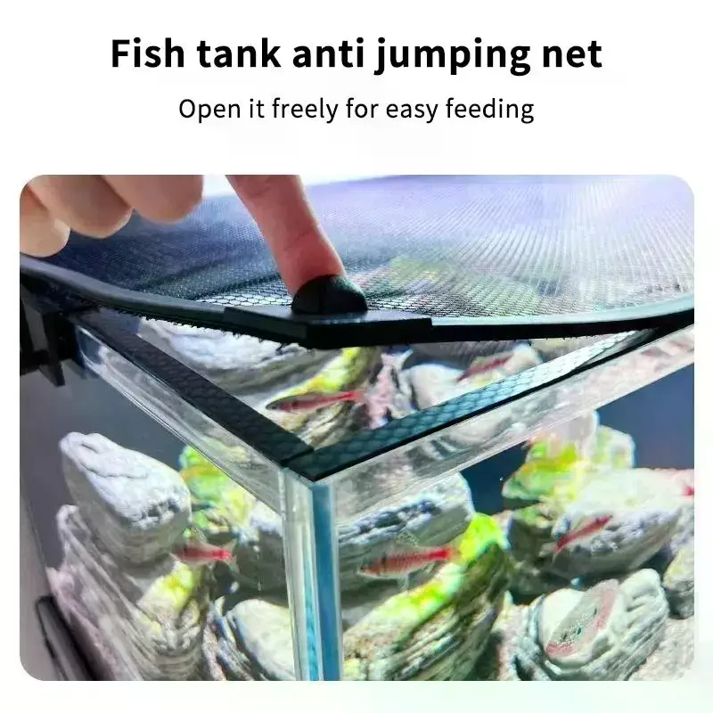 Duurzame magnetische dekselafd - Aquarium Fish Jumping recensie en prijs