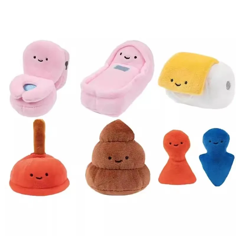 Toilet Series Gashapon Toys Squatting Pan Closestool Tissue Poop Lovely Creative Figure Model Ornaments Toys