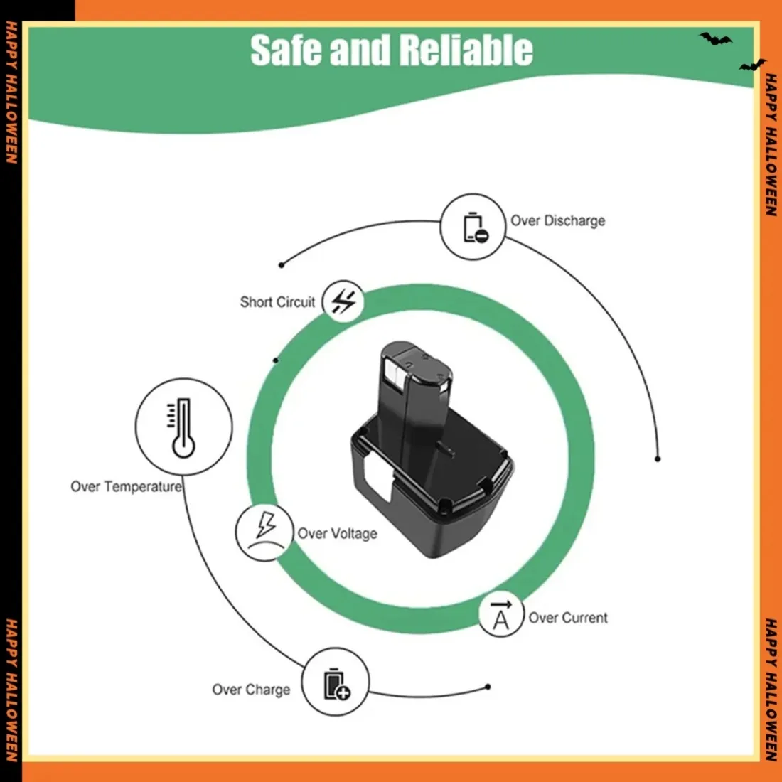 Applicable to Hitachi power tool battery 14.4V 12.8Ah NI-NH screwdriver battery EB1414S 319104 319933 EB1412S EB1420RS DH 14DL