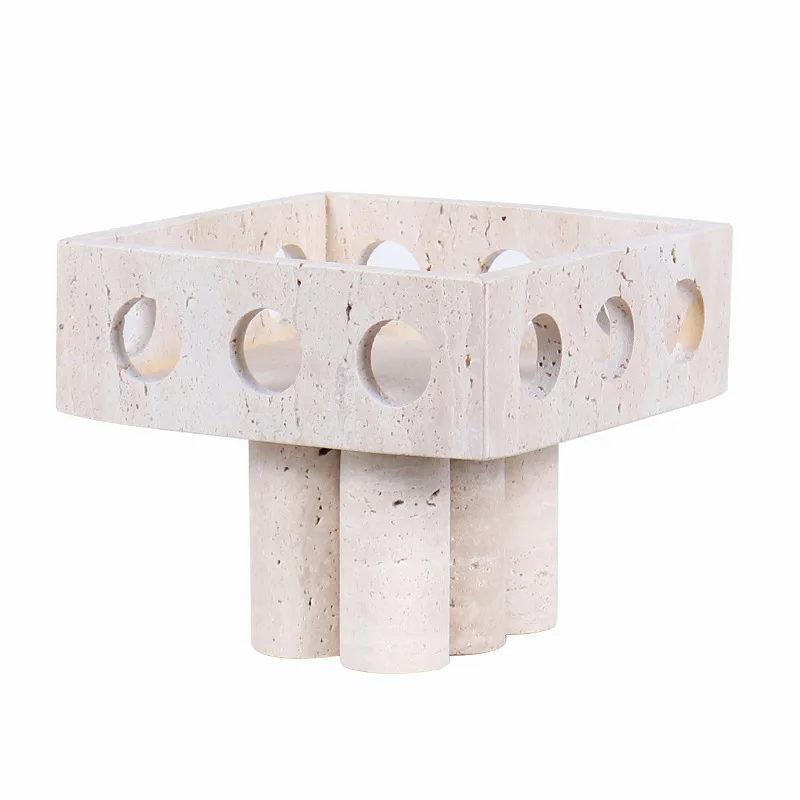 

Home soft decoration modern simple marble flower pot succulent green plant simulation immortal moss flower ware ornament