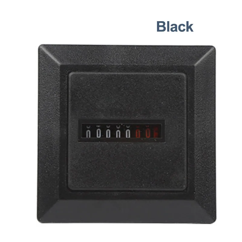 Novel Electircal HM-1Timer Square Counter Digital 0-99999.99 Gauge 0.3W AC220-240V / 50Hz AC Industrial Hour Meter Hourmeter