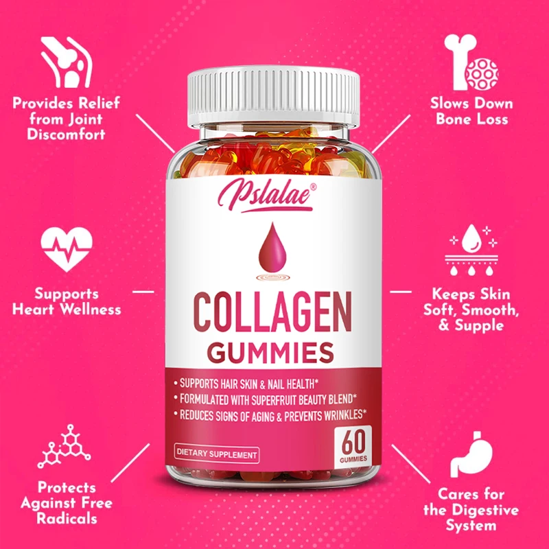 Collagen Gummies - Support Healthy Hair, Skin and Nails, Formulated with A Superfruit Beauty Blend