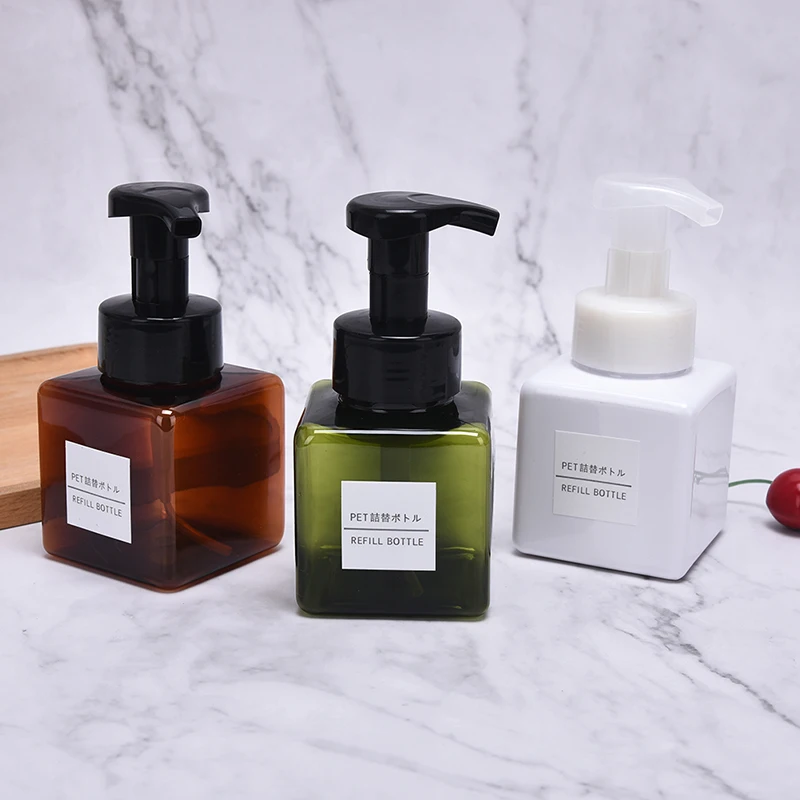 250ml Foaming Dispenser Bottle Facial Cleaner Portable Travelling Foaming Bottle