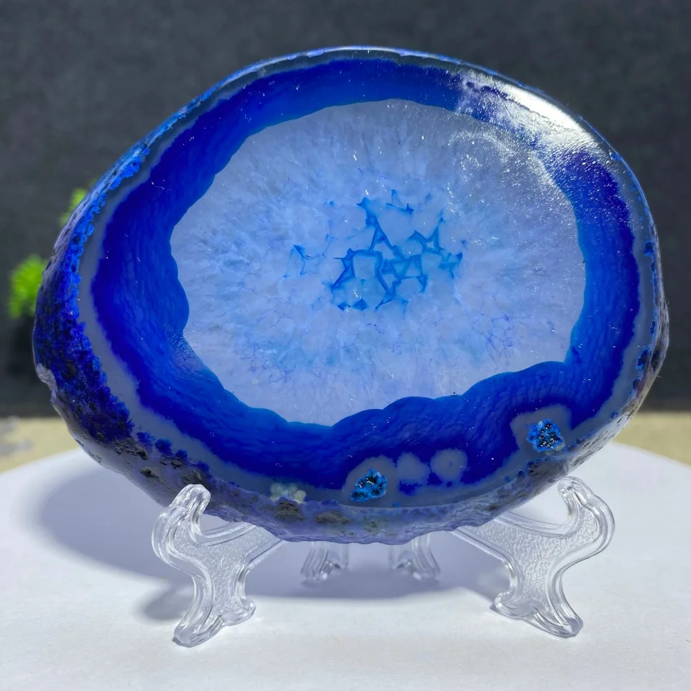 Цветные агатовые хрустальные подставки, рейки, исцеление, натуральный камень, основа для чашки, минерал для украшения дома и подарка