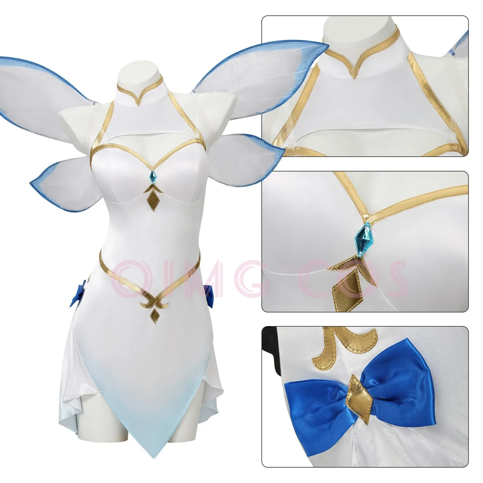 Re:Zero Starting Life in Another World Rem Flower Fairy Cosplay Costume Full Set Accessories for Women Halloween view 3