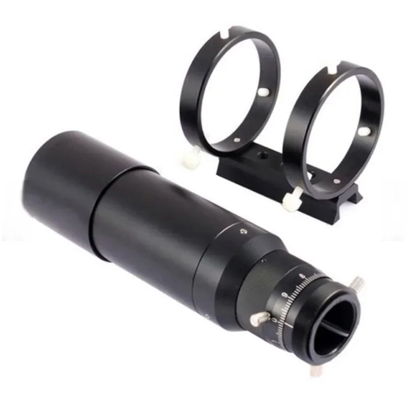 Brand New 50mm Guide Scope Fully Coated Guidescope Finderscope Finder Scope with Bracket Helical Focuser with Metal Screw