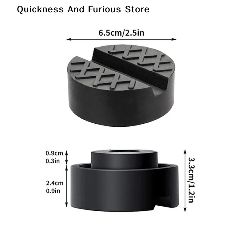 Universal Car Jack Rubber Pads  Jack Stand Pad Adapter Kit Durable Rubber for Multiple Vehicle Lifting Garage Workshop