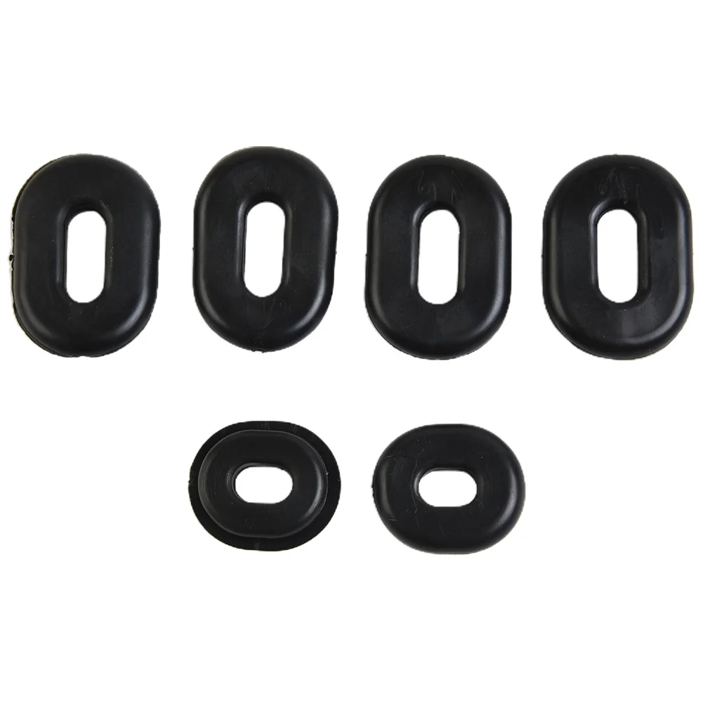 6pcs Side Cover Oval Grommets Set For Honda For SL350K1/K2 Motosport For CB125S Rubber Replacement Motorcycle Accessories