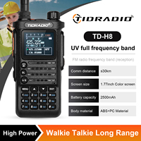 2nd Gen TIDRADIO TD-H8 10W Professional Walkie Talkie Portable Long Range Radio Phone Wireless Programmable USB Programming