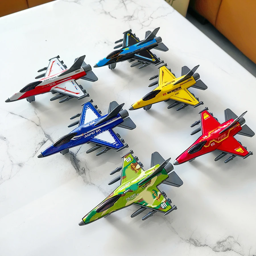 

Fighter model airplane combination toy suitable for teenagers inertia gliding home decoration display collection