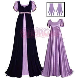 Regency Cosplay Dress Dance Party Vintage Victorian Ball Costume Jane Austen Skirt Women Dress Cosplay Empire Gown Halloween