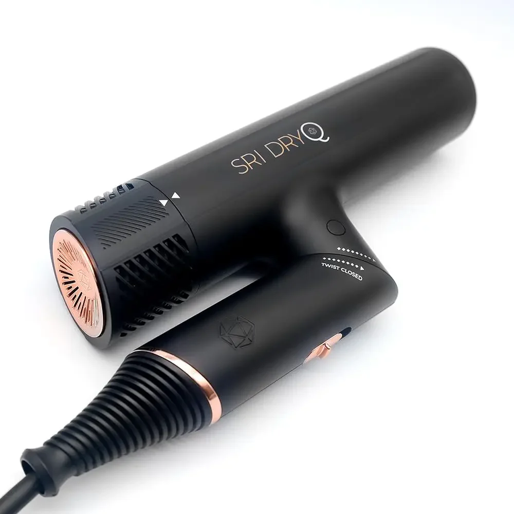 Institute DryQ “Smart” Hair Dryer  Super Lightweight, Foldable  Powerful, Quiet Motor  Infrared and Ionic Technology  3 Magn