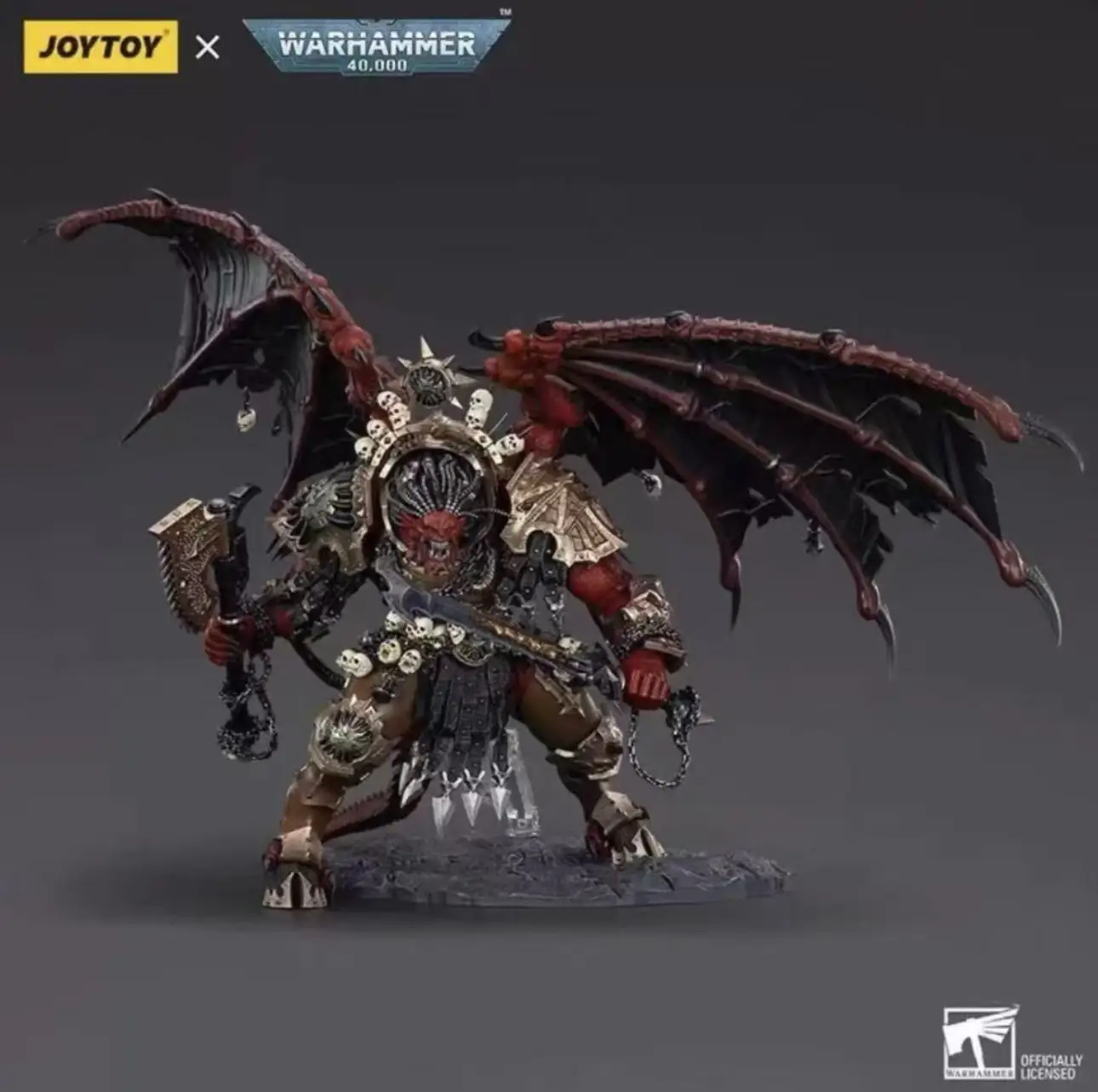 JOYTOY Dark Source Warhammer 40K World Eaters - Angron، Daemon Primarch (1/18 مقياس)