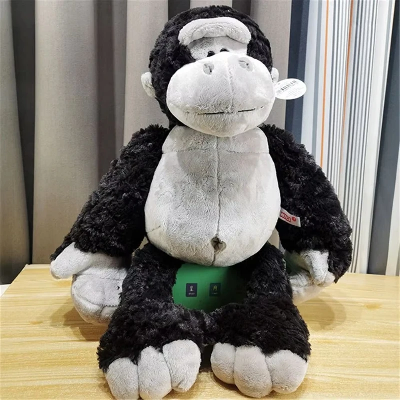 

Simulation Chimpanzee Soft Stuffed Plush Doll Throw Pillow Animal Orangutan Sofa Cushion Accompany Children Toy Birthday Gift