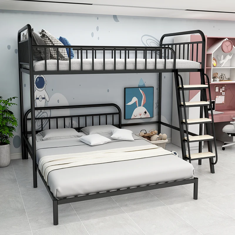 Upper and lower beds staggered small apartment staggered mother-child bed dislocation high and low bed children's bed two floors