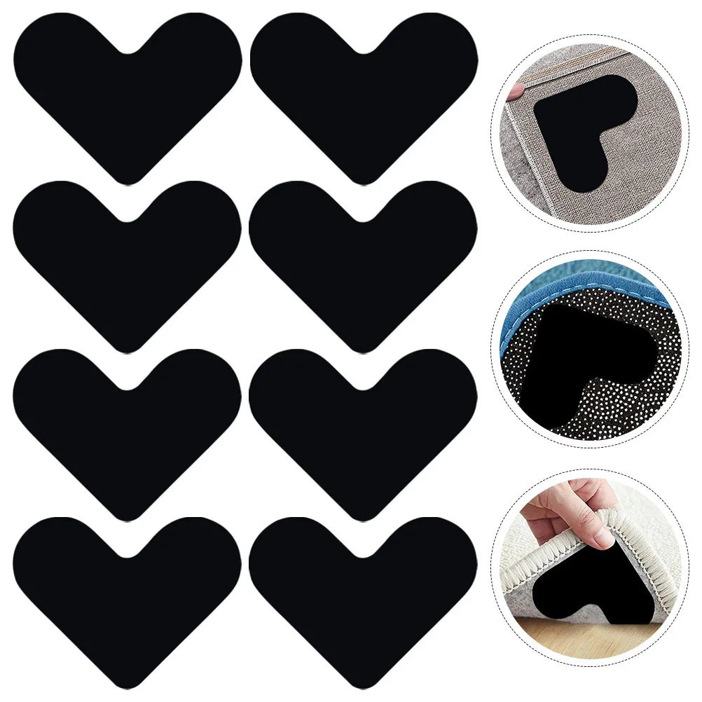 8 قطعة وسادة سجادة غير قابلة للانزلاق تستخدم متنوعة آمنة وموثوقة لسجاد المنطقة فوق السجاد ومقبض السجاد وسادة سجادة غير قابلة للانزلاق