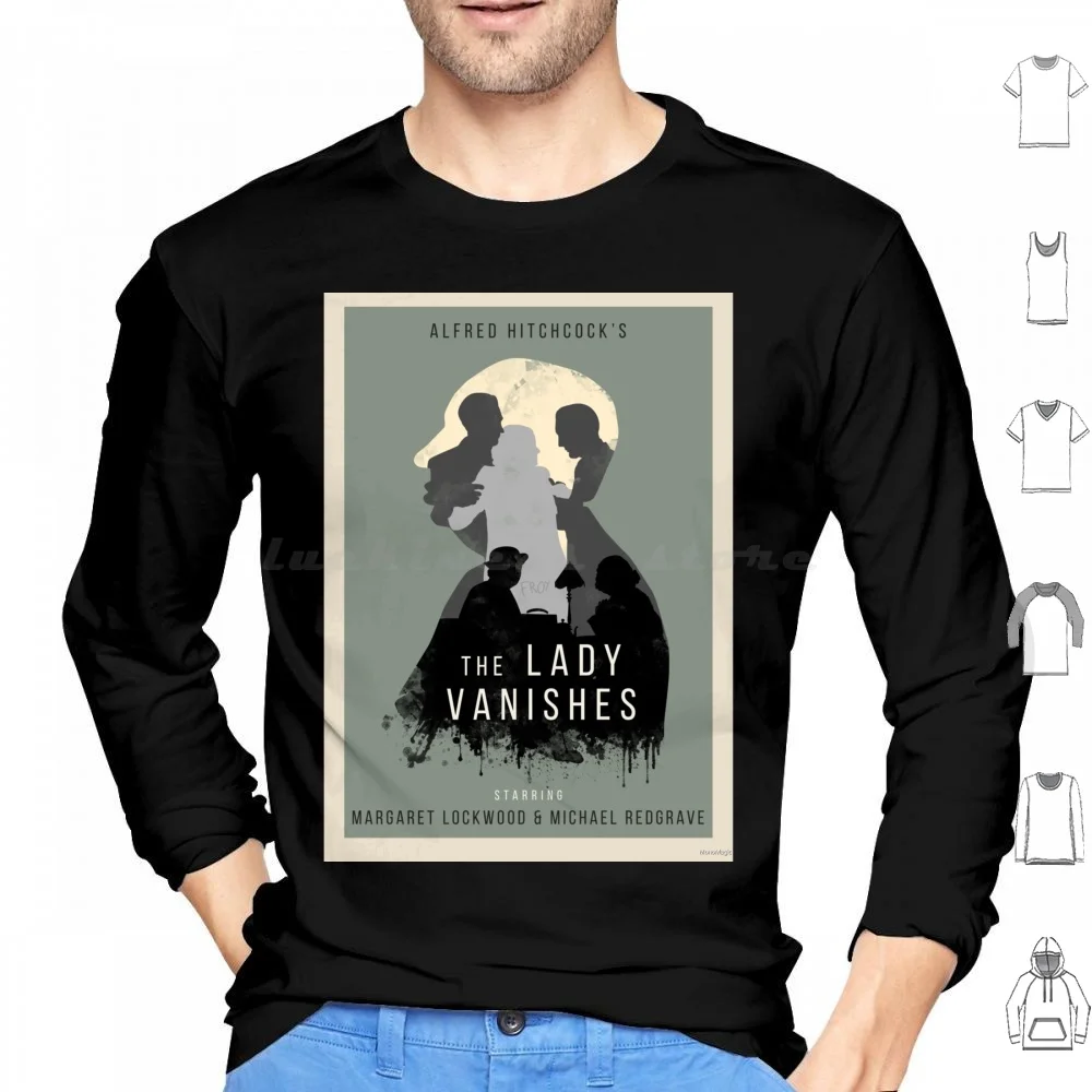 Alfred Hitchcock The Lady Vanishes Moletom com capuz de algodão manga comprida Rbpartnerprogram Alfredhitchcock Alfred Hitchcock