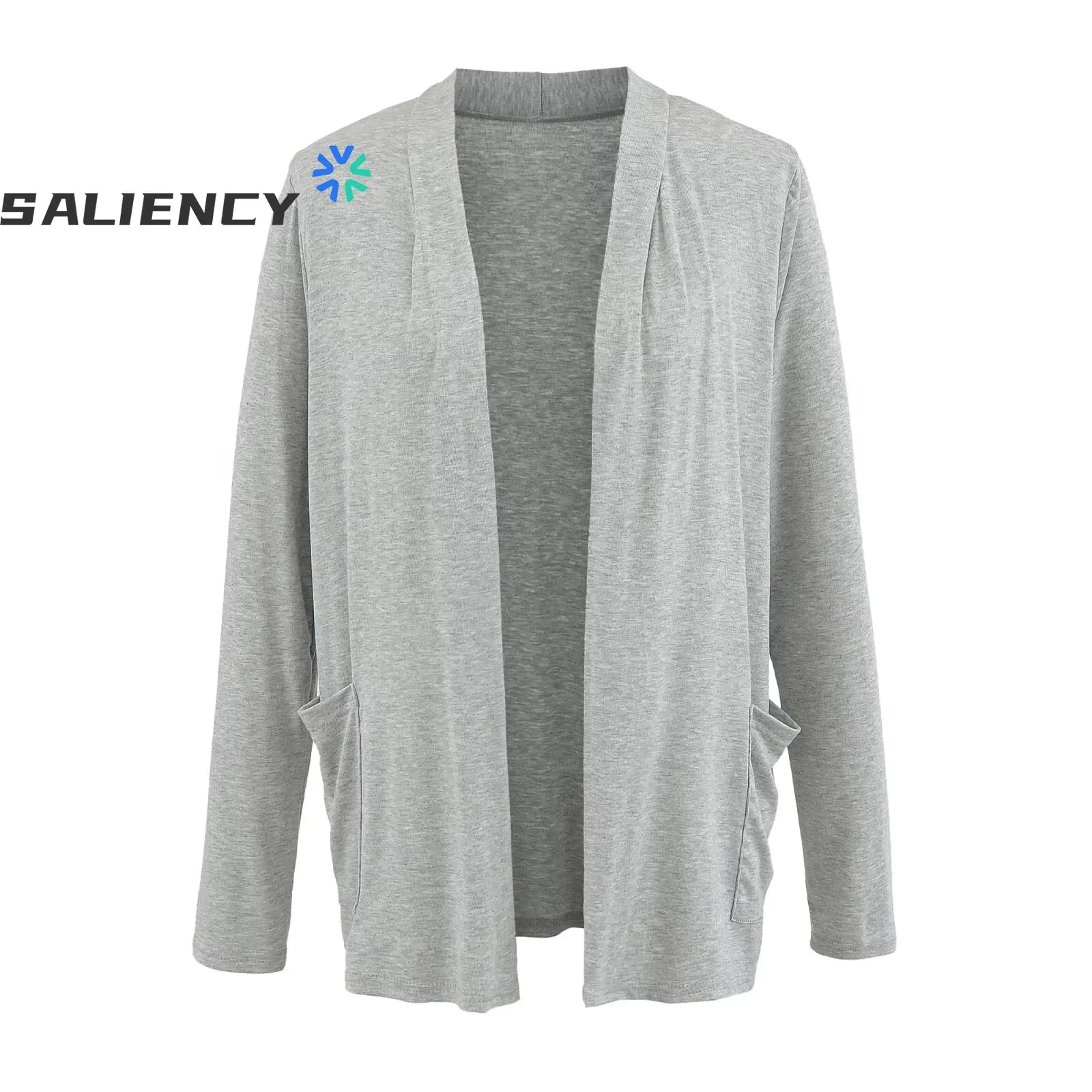 SALIENCY Lazy Style Loose Knitted Sweater Cardigan Long Sleeve Sunscreen Slim Cardigan Jacket Women's Coat