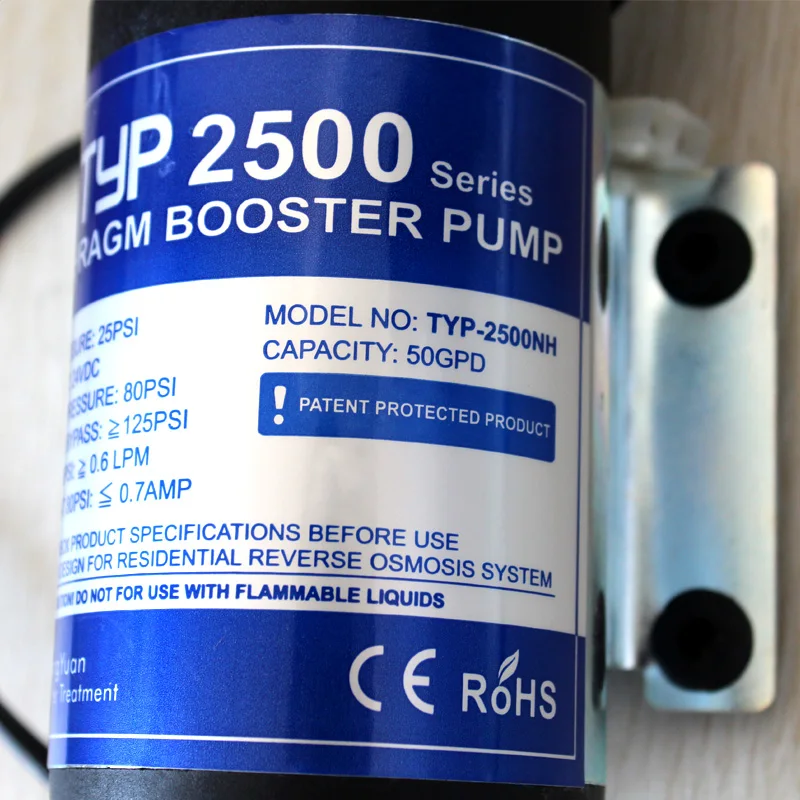 Imagem -05 - Universal Dengyuan Bomba de Reforço ro Purificador de Água Bomba de Diafragma Dengyuan Typ2500 nh 50g75g