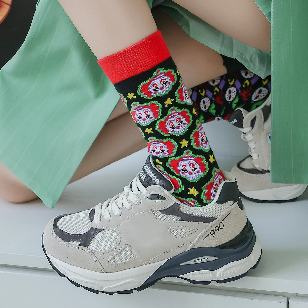 

AB Halloween Hyperbole Female Sanitary Tube Socks Street Trendy Cozy Couples Ankle Socks Adult Short Socks Jogging Cool Stuff