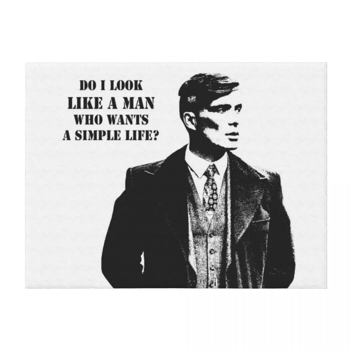 

Tommy Shelby Throw Blanket Hair Softest Cute Plaid decorative Blankets