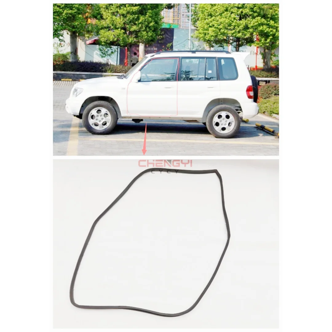 1PCS Door Rubber Seal Doorpost Rubber Strip For Pajero Montero IO Shogun Pinin TR4 H76W H77W MR351385 MR351386 MR503647 MR503648