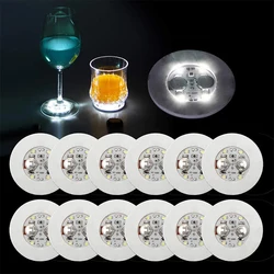 10/20/50/100PCS LED Coaster Lights Colorful Glowing Wine Bottle Stickers Bar Wedding Party Lighting Glowing Wine Bottle Stickers