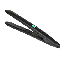 KIPOZI Perfect For Any Hair Type Titanium Flat Iron Hair Straightener with Digital LCD Display Dual Voltage Instant Heating Iron