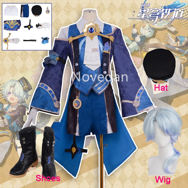 Misha Cosplay Honkai Star Rail Costume Wig Uniform Shoes Prop Anime Game HSR Mikhail Char Legwork Cosplay Party Outfit Women