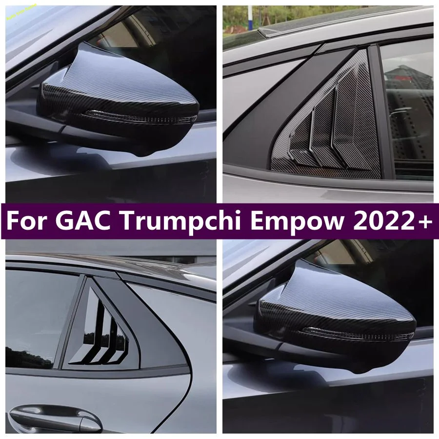 Window Scoop Louver Shutter Sticker Rearview Mirror Protector Cap Cover Trim For GAC Trumpchi Empow 2022 2023 2024 Accessories