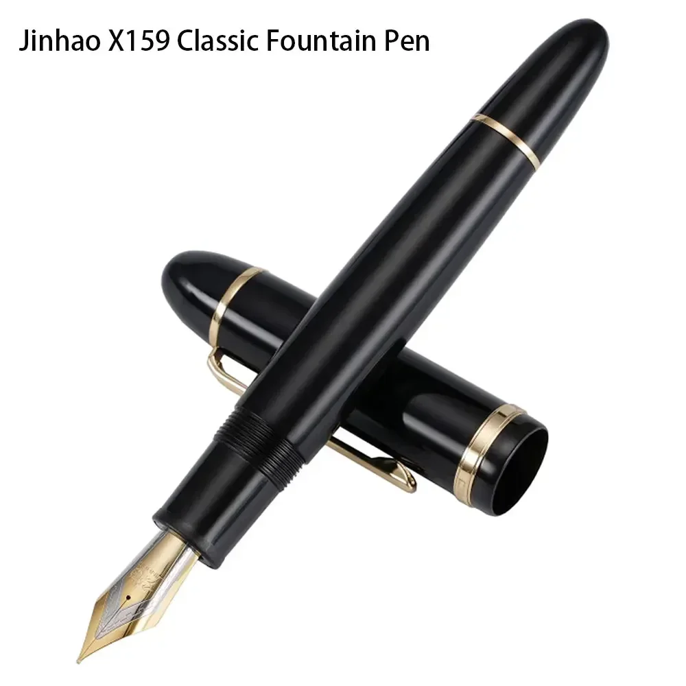 

1PC Jinhao X159 Multicolor Resin Fountain Pen Set with Fine Nib, Elegant Writing Instrument for Office Supplies
