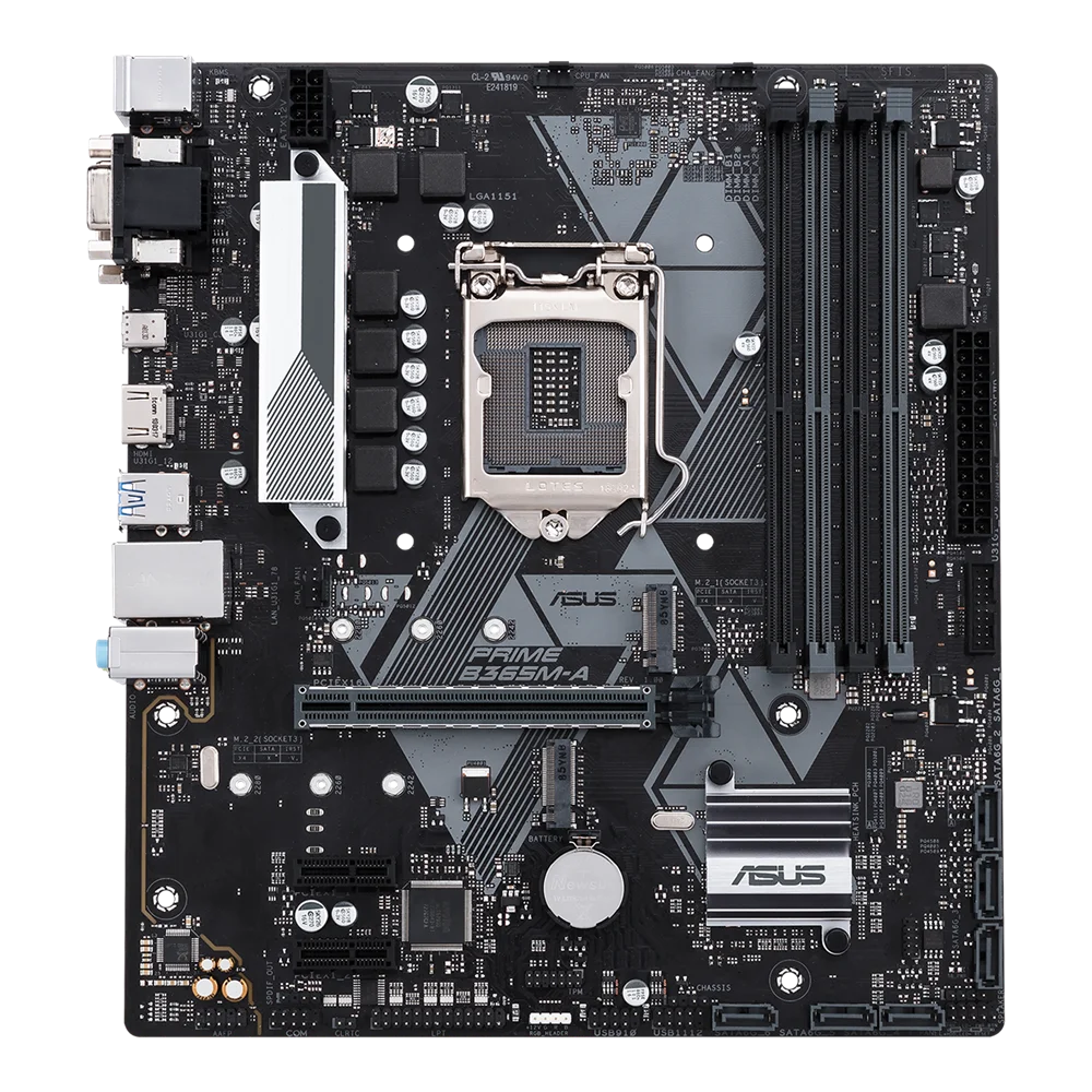 Imagem -02 - Asus-placa-mãe Original Intel Desktop Prime B365m-a B365 B365m Ddr4 64g Lga 1151 i7 i5 i3 Usb 3.0 Sata3 Novo