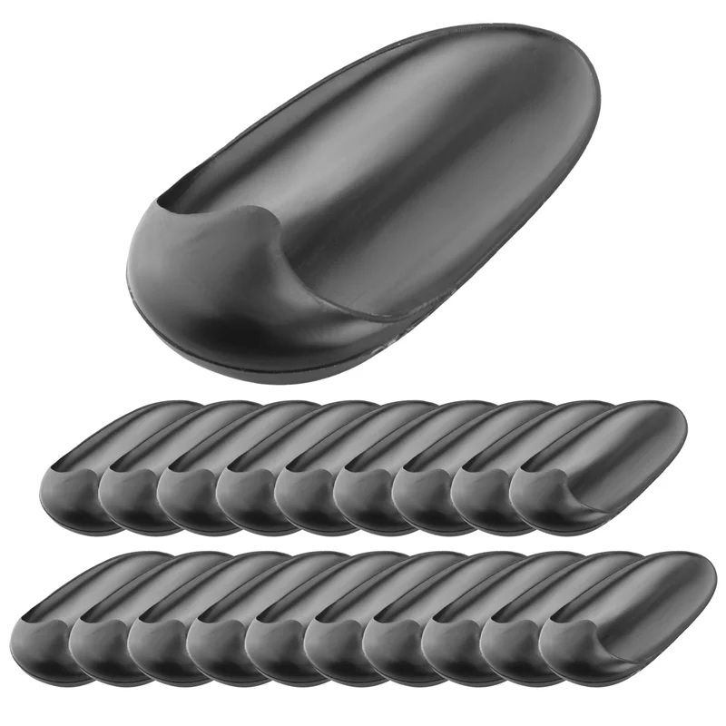 M04K 10쌍 검정색 플라스틱 미용 염색 컬러링 귀 덮개 보호대