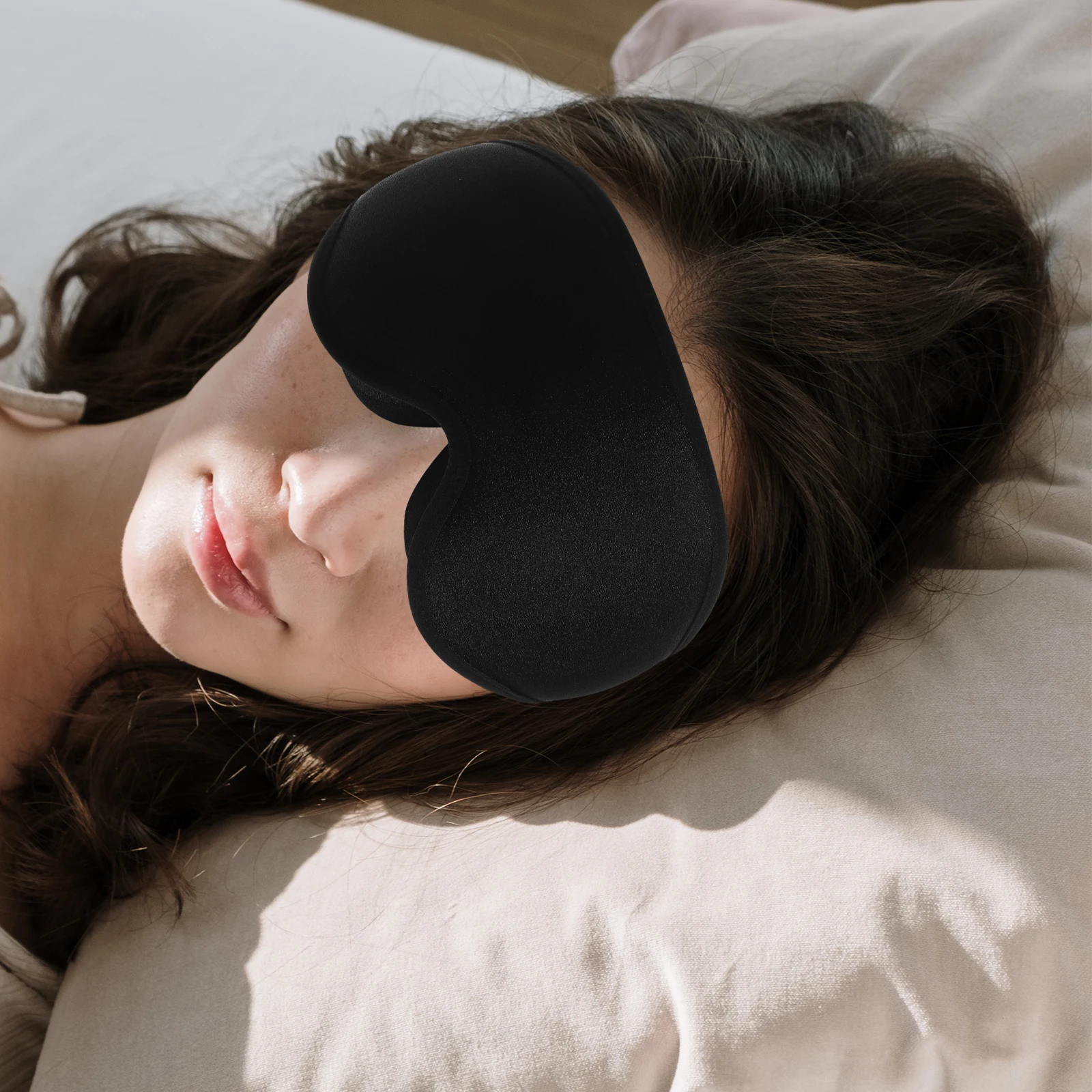 

Маска для глаз из пены с эффектом памяти, блокирующая свет для сна, портативная дышащая дорожная 3D-обложка для глаз, повязка на глаза, здравоохранение, помощь в сном виде