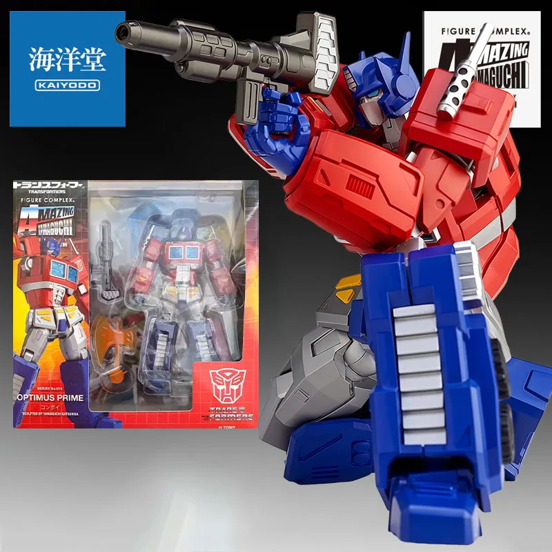 

KAIYODO Genuine Amazing Yamaguchi Anime Figure Optimus Prime Action Figure Toys for Boys Kids Gift Collectible Model Ornaments