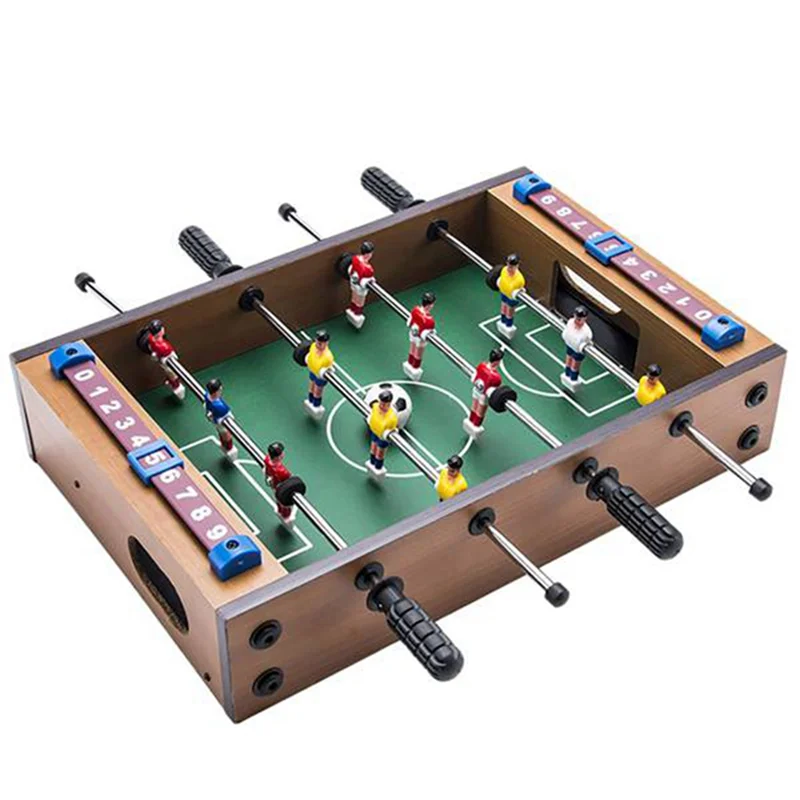 Kindertisch, Fußballtisch, Holztischplatte, Lernspielzeug, Mini-Tischfußball-Set für den Innenbereich, Camping Essential