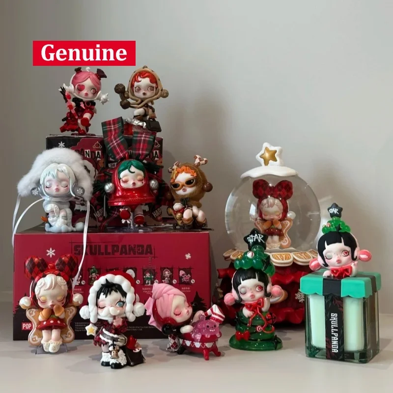

Original POPMART SKULLPANDA Wishing Time to Series Blind Box Doll Christmas Gift Fashion Collection Toy girls Festival Surprise