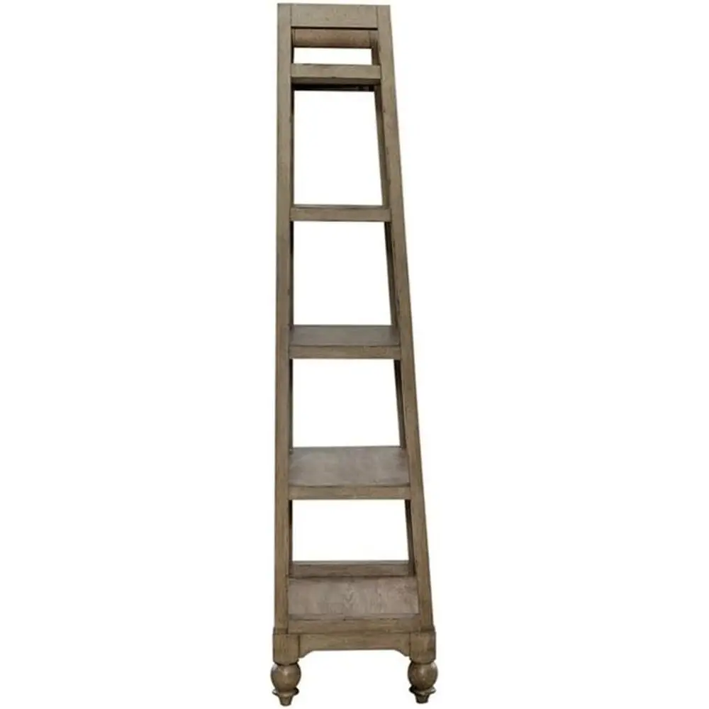Classic American-Style Leaning Ladder Bookshelf