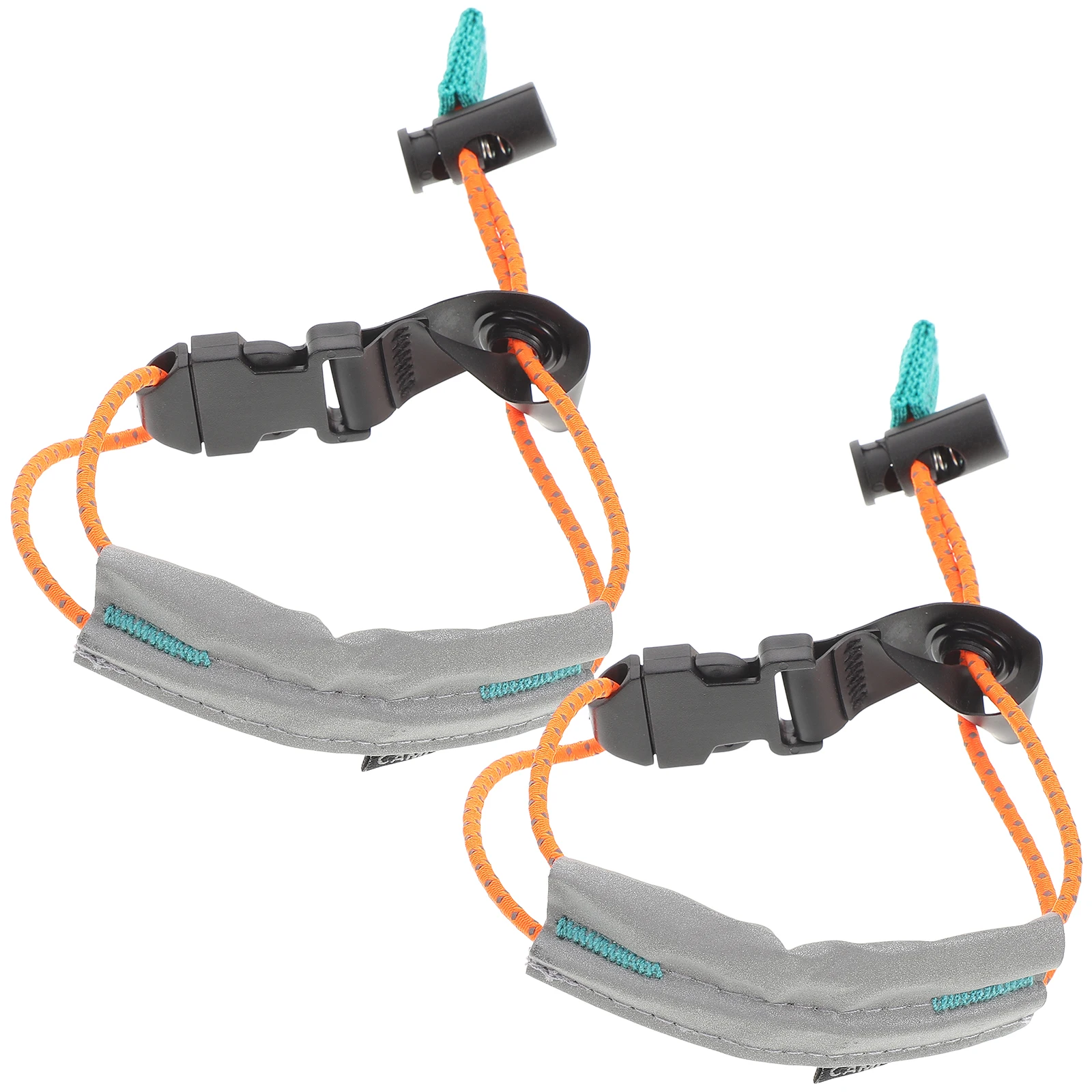 

2 Pcs Reflective Trousers Camping Pant Leg Belts Adjustable Boot Straps Pants Bands Elastic Rope Night Run