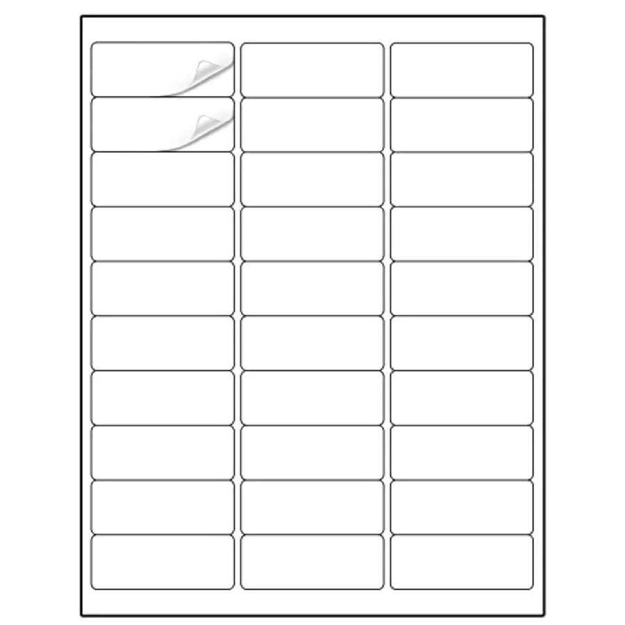 

Address Labels 2-5/8" 900 Labels Sticker Paper for Laser/Ink Jet Printer Mailing Labels 8.5"×1 White 30 per Sheet