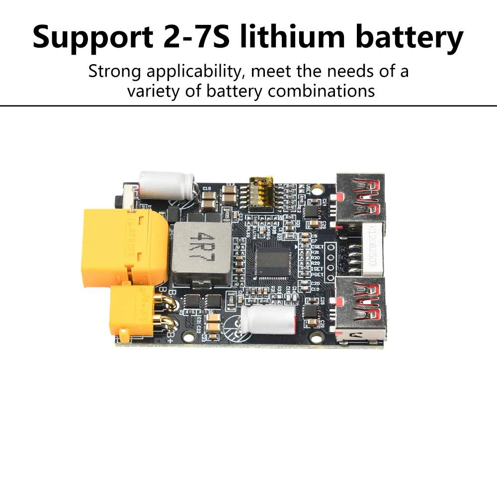 100W Schnelllade-Modul 2-7S XT30 XT60 für Mobile Power Motherboard Lithium-Batterie Lithium-Eisenphosphat-Unterstützung – Detail 13
