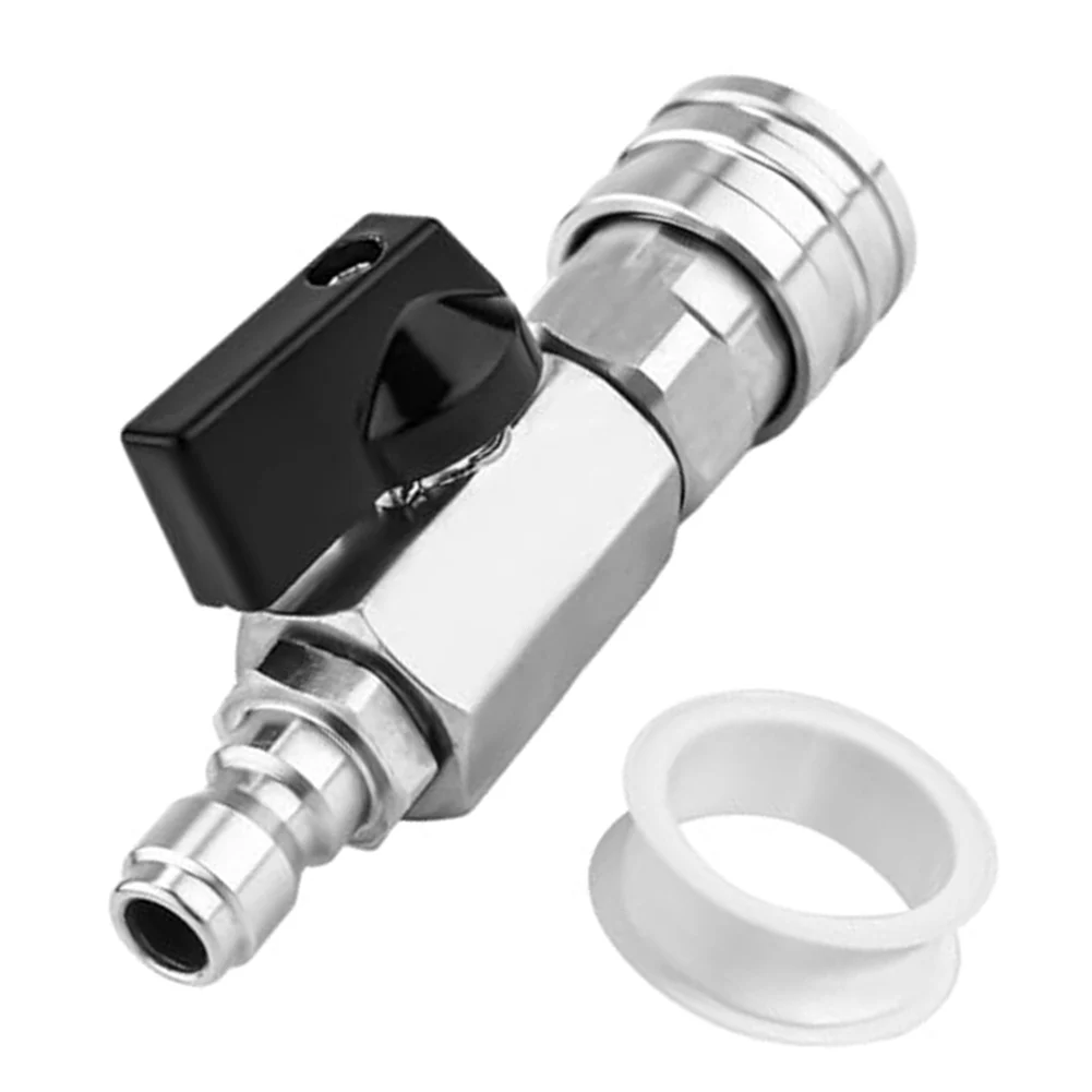 

1/4 Inch High Pressure Washer Ball Valve Stainless-Steel Quick Connect Ball Valve Tool For Power Washer Hoses
