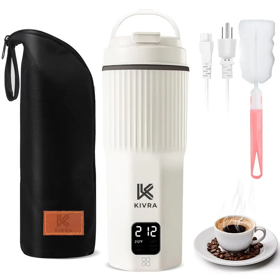 

Travel Kettle316 Stainless Steel Portable kettle, 450mL Portable Water Boiler with 6 Temperature Control, Auto Shut Off amp Boil