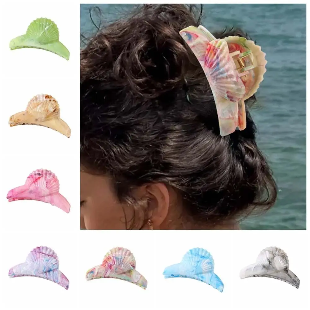 Hair Grab Clip Acetate Shell Hair Clips Acetic Acid Korean Style Acetic Acid Barrettes Hairpin Beach Headwear